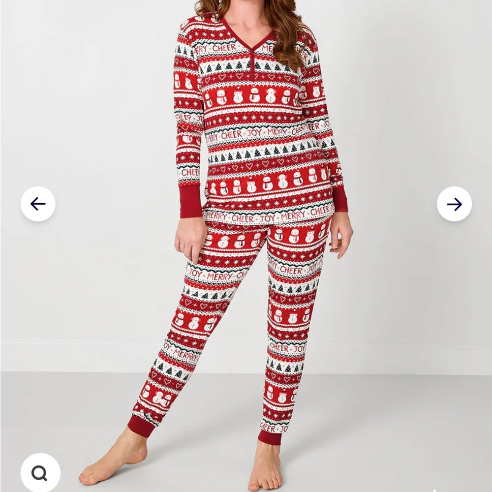 Little Sleepies NWT Festive Fair Isle Family Matching Pajamas - Picture 3 of 7